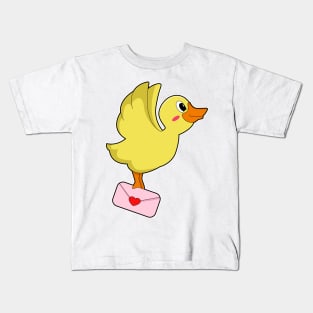 Duck Carrier pigeon Letter Kids T-Shirt